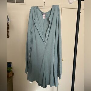 Victoria's Secret Teal Pajama onesie